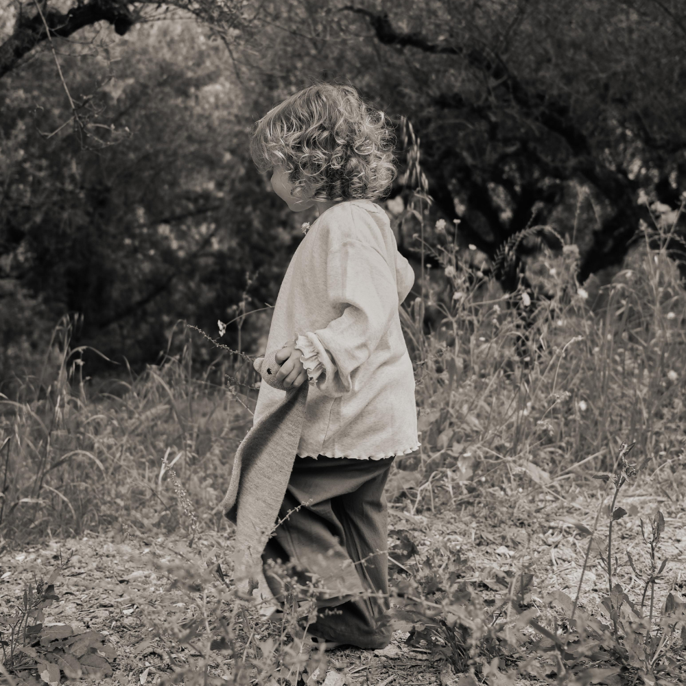 Tothemoon ☾ - Shirt - Long sleeve - Piquette cuffs - Organic cotton - Light grey