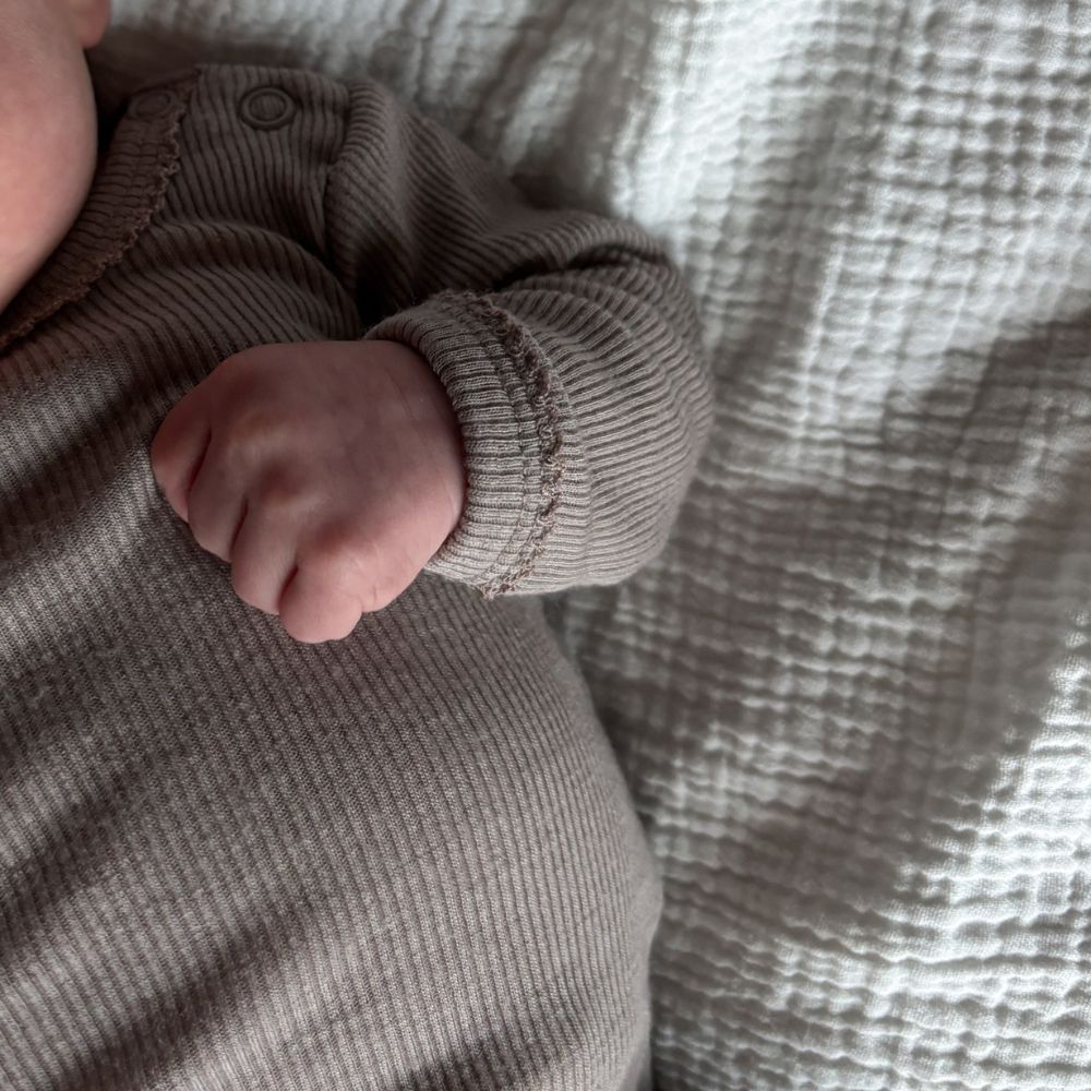 Body - Long sleeve - 100% Wool - Rib - Taupe