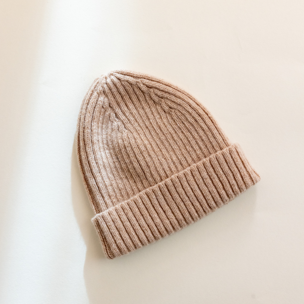 Tothemoon ☾ Beanie - 100% wool - Handmade in Portugal - For you & Mini Outerwear Beige / Kids (1-5+ Years)