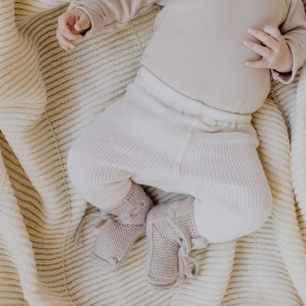 Tothemoon ☾ Baby tights - Organic cotton Socks & Tights Natural / 56