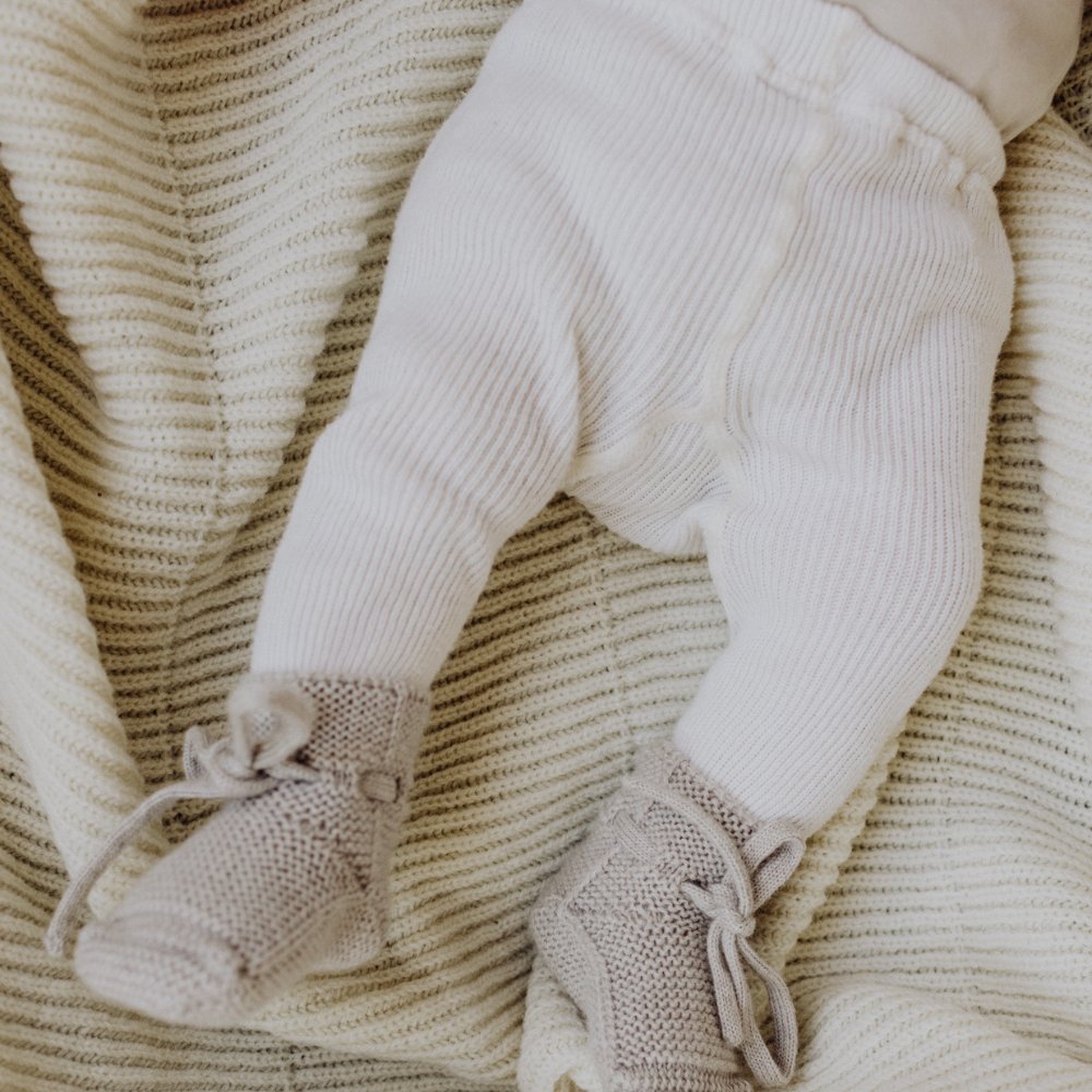 Tothemoon ☾ Baby tights - Organic cotton Socks & Tights Natural / 56