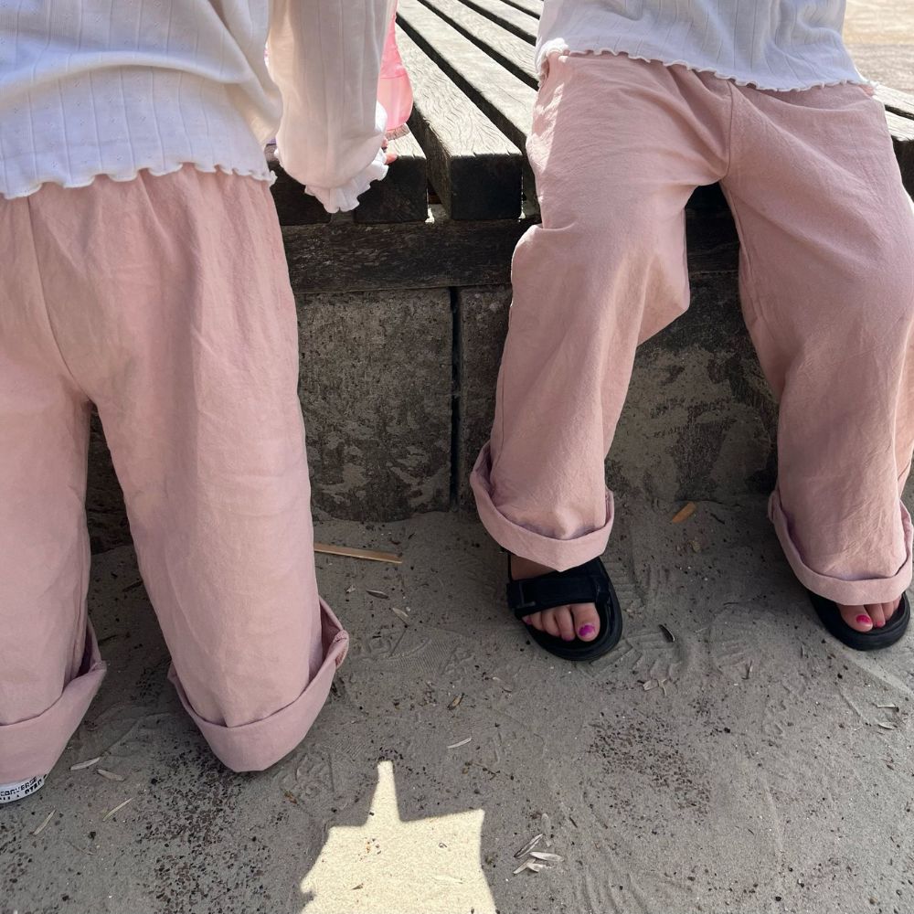 Tony pants - 100% Cotton - Handmade in Holland - Old Rose