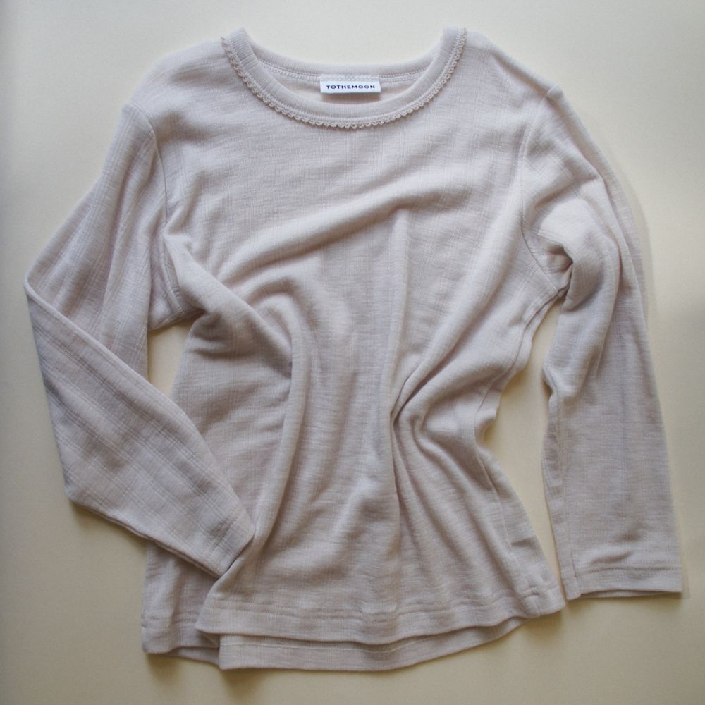 Tothemoon ☾ Tothemoon ☾ - Shirt - Long sleeve - 100% Wool - Moonbeam Clothing 86/92