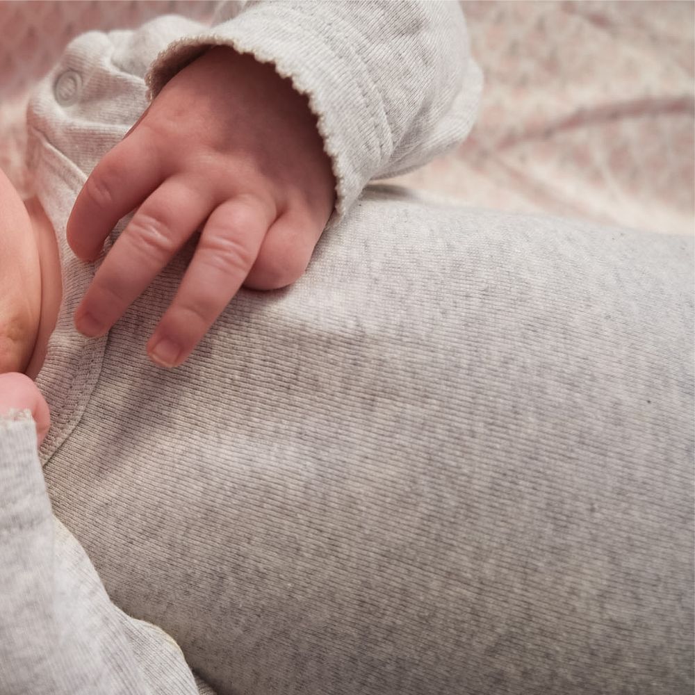 Tothemoon ☾ - Body - Long sleeve - Organic cotton - Light grey
