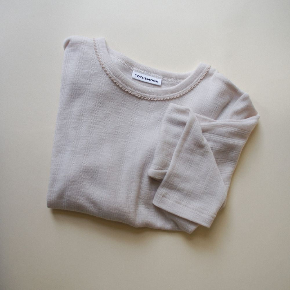 Tothemoon ☾ Tothemoon ☾ - Shirt - Long sleeve - 100% Wool - Moonbeam Clothing 86/92