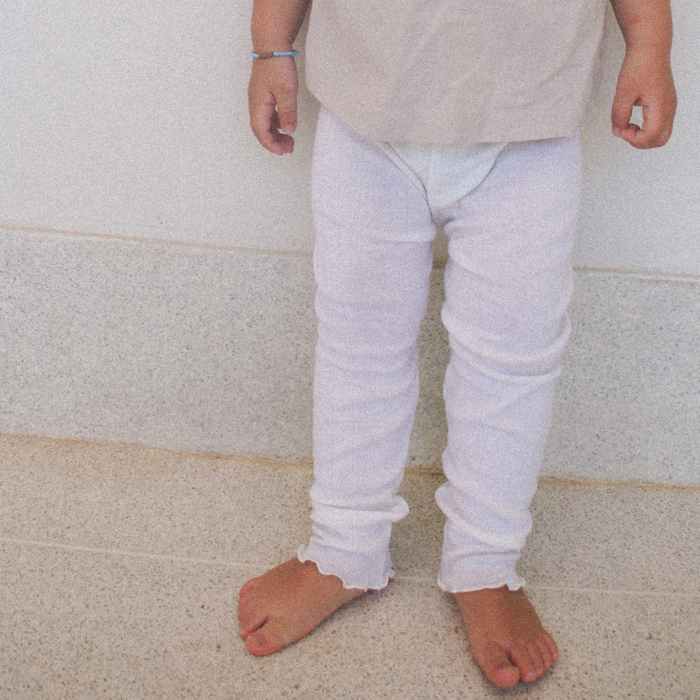 Tothemoon ☾ Tothemoon ☾ - Leggings - Curled ends - Wool & silk - Pointelle Clothing 86/92
