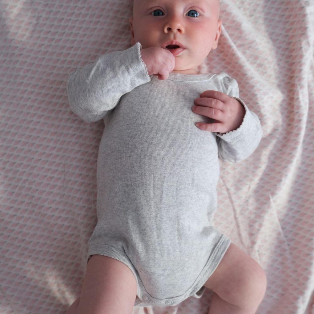 Tothemoon ☾ - Body - Long sleeve - Organic cotton - Light grey