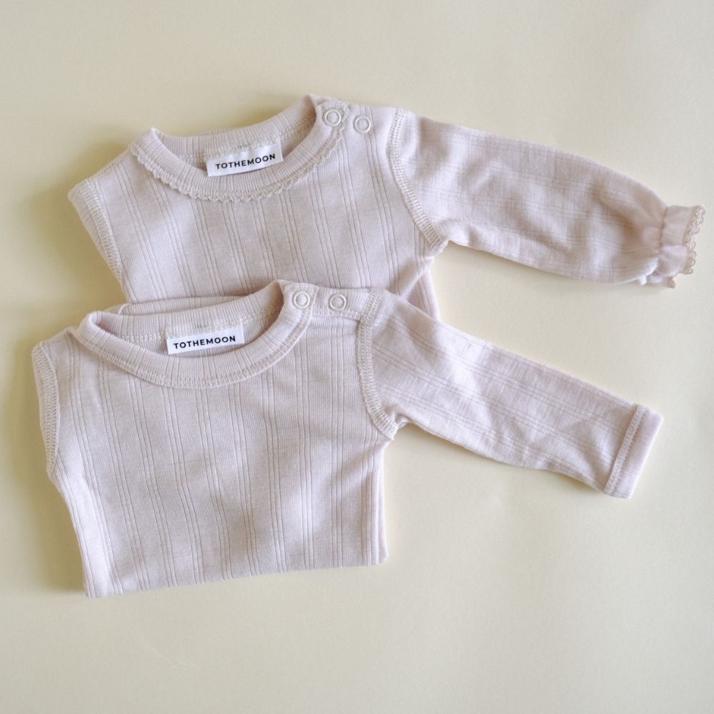 Tothemoon ☾ Tothemoon ☾ - Body - Long sleeve - Piquette Endings - 100% Wool - Moonbeam Clothing 50