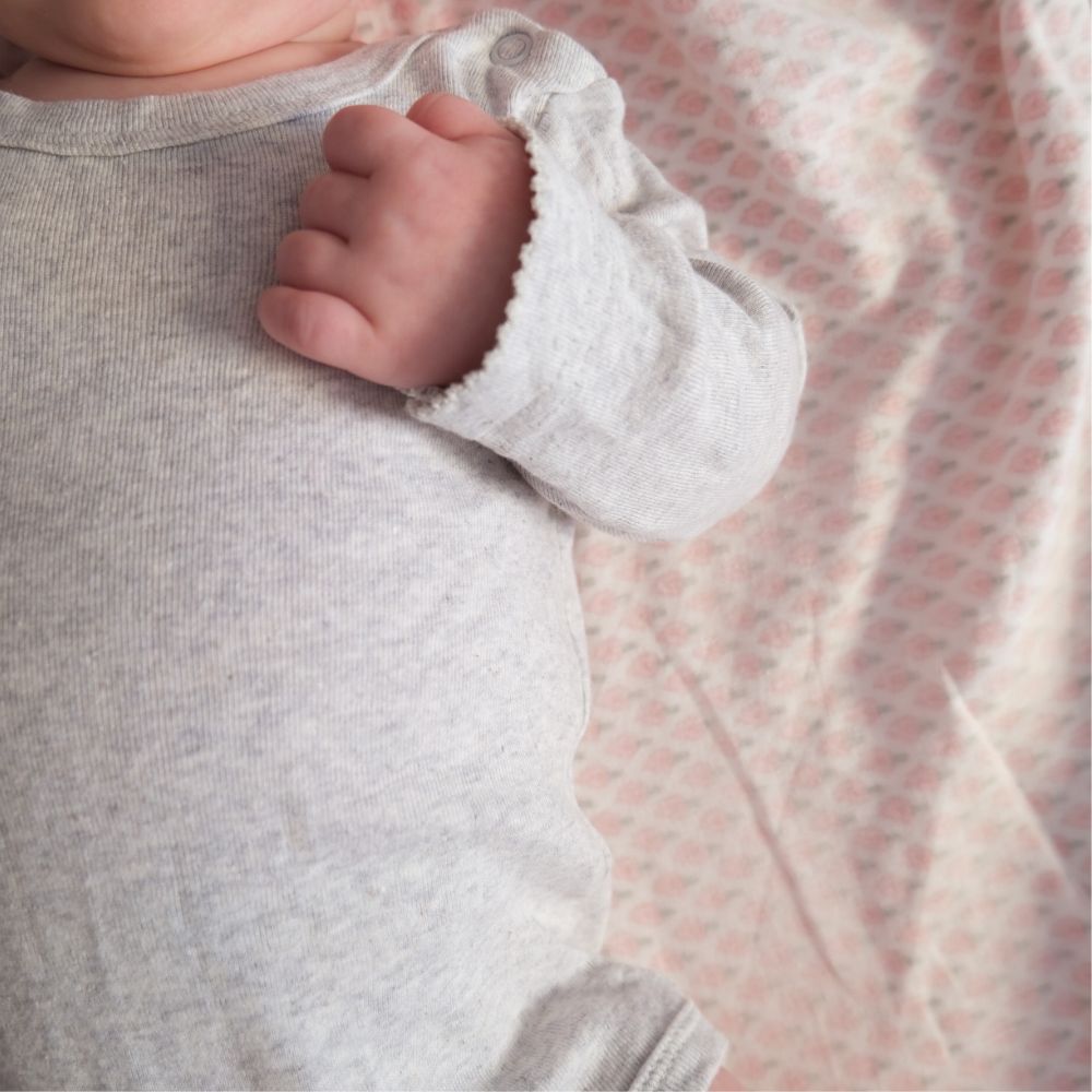 Tothemoon ☾ - Body - Long sleeve - Organic cotton - Light grey