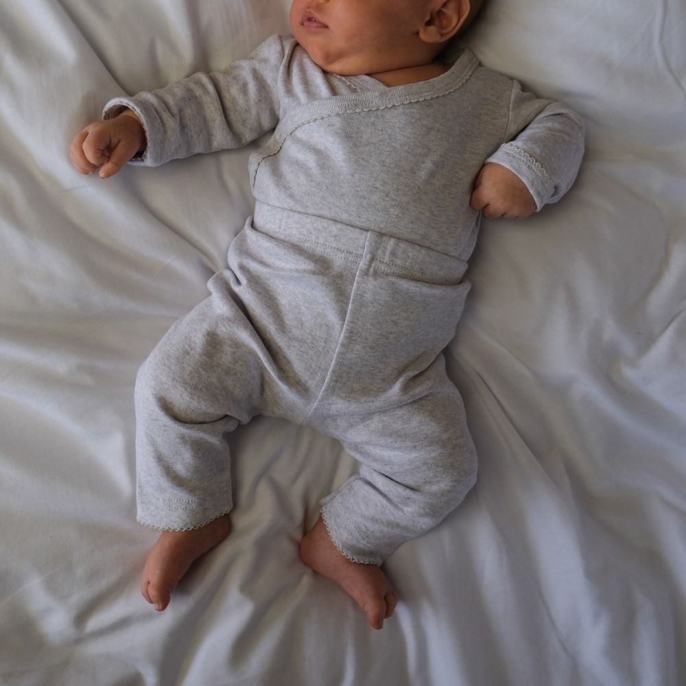 Tothemoon ☾ - Baby pants - Organic cotton - Light grey