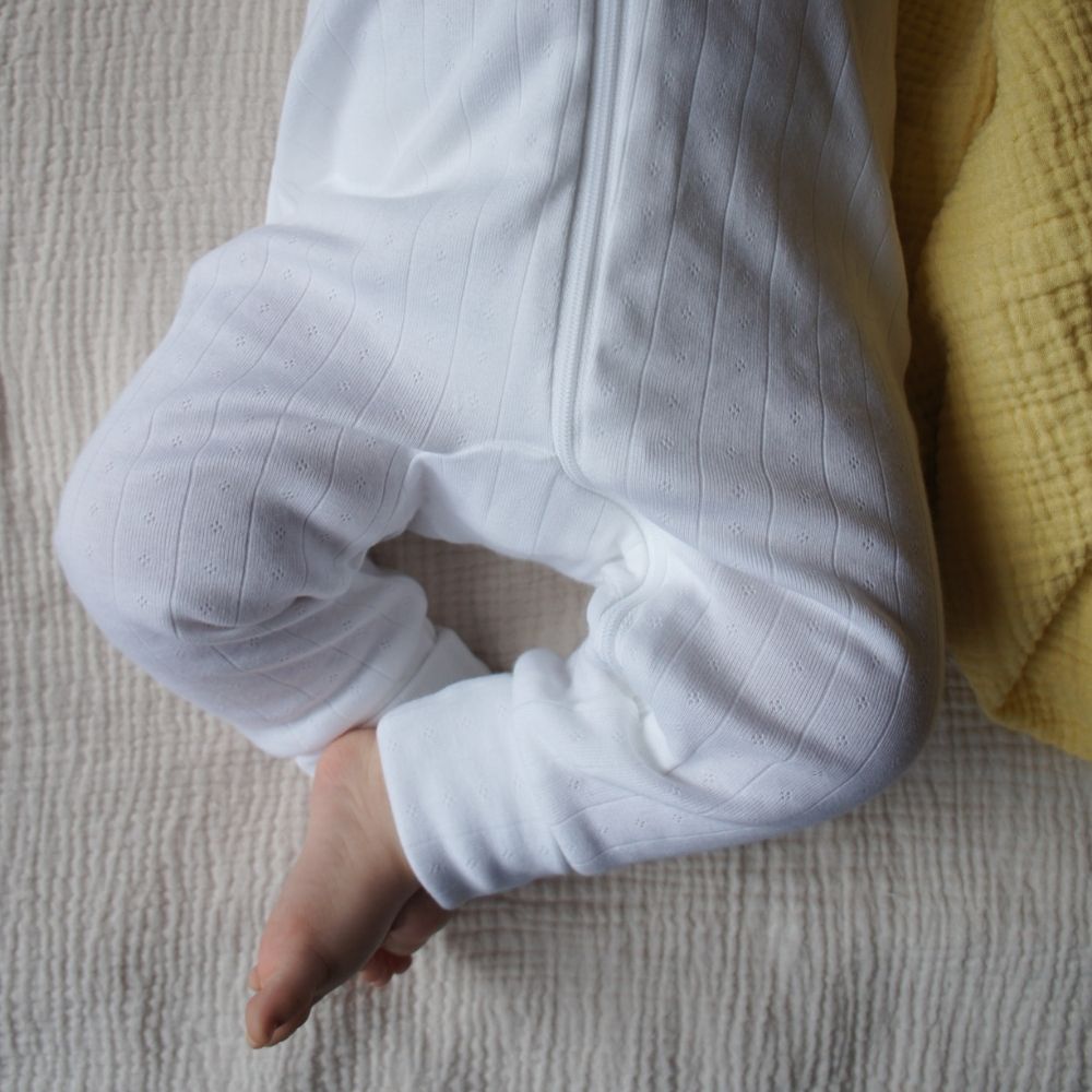 Sleep suit - 2 in 1 Foot - With zipper - Organic cotton - Pointelle