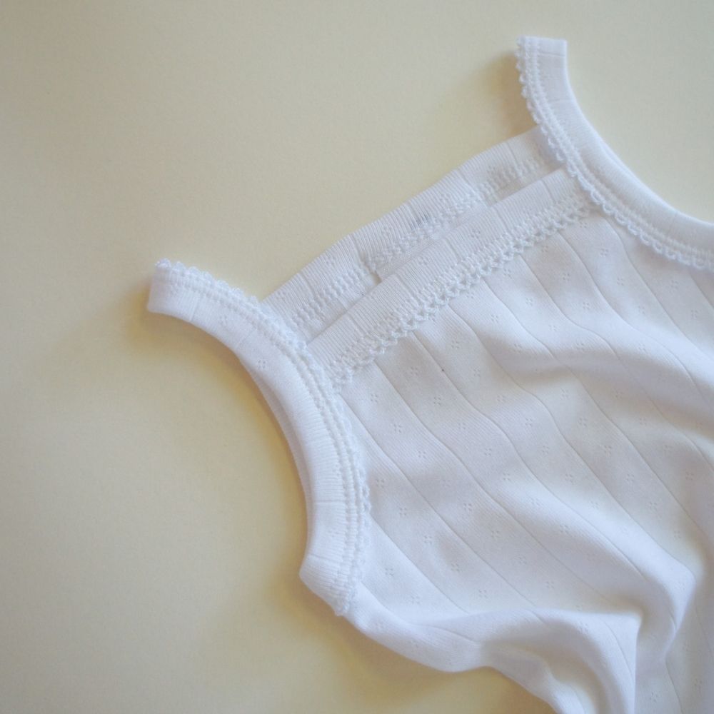 Strap body - Organic cotton - Pointelle