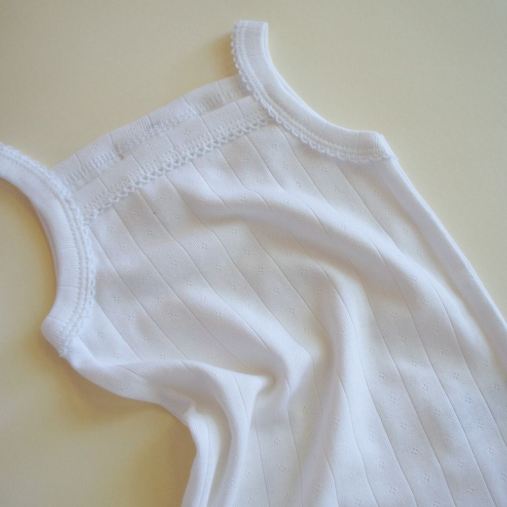 Strap body - Organic cotton - Pointelle