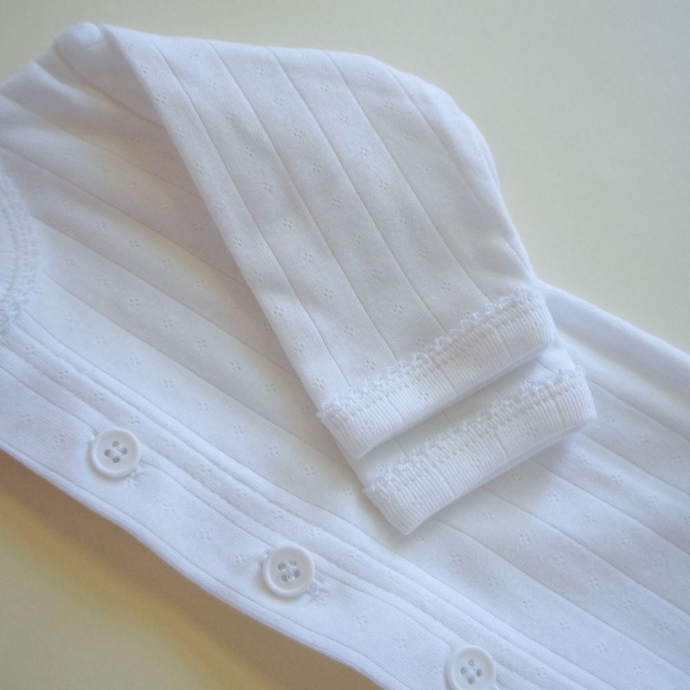 Baby Cardigan - Organic cotton - Pointelle