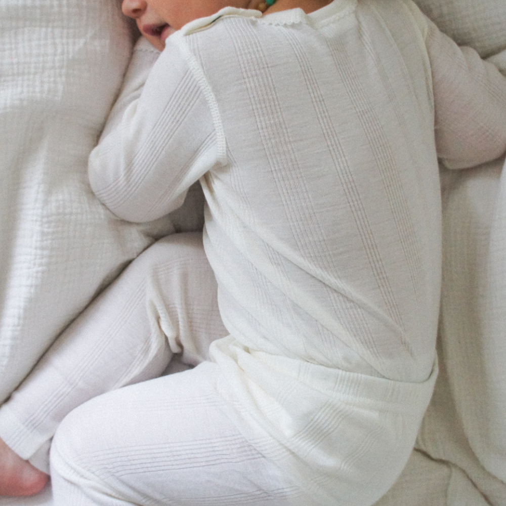 Tothemoon ☾ Tothemoon ☾ - Body - Long sleeve - Wool & silk - Needle pattern - Natural Clothing 50