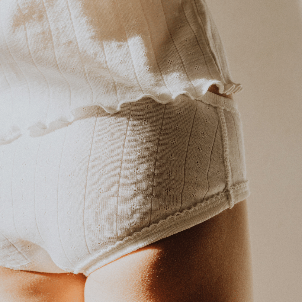 Tothemoon ☾ Tothemoon ☾ - Undies - Wool & silk - Pointelle - 2-pack Clothing 86/92
