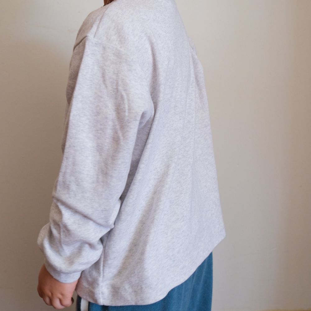 Tothemoon ☾ - Shirt - Long sleeve - Cuffed sleeves - Organic cotton - Light grey