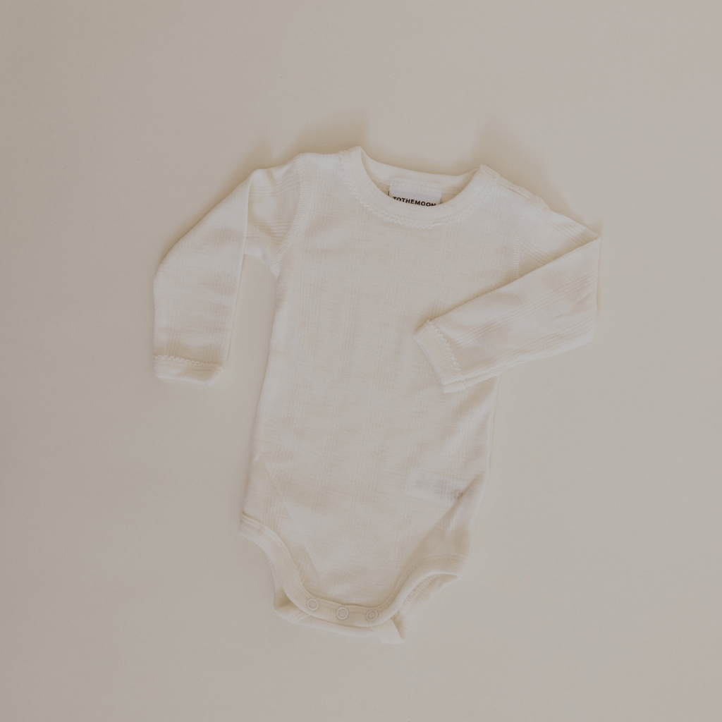 Tothemoon ☾ Tothemoon ☾ - Body - Long sleeve - Wool & silk - Needle pattern - Natural Clothing 50