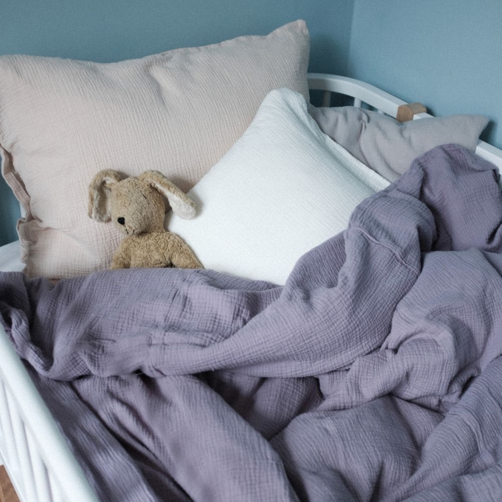 Muslin bedding - Single duvet cover & pillowcase - 100% Cotton - 140X200cm