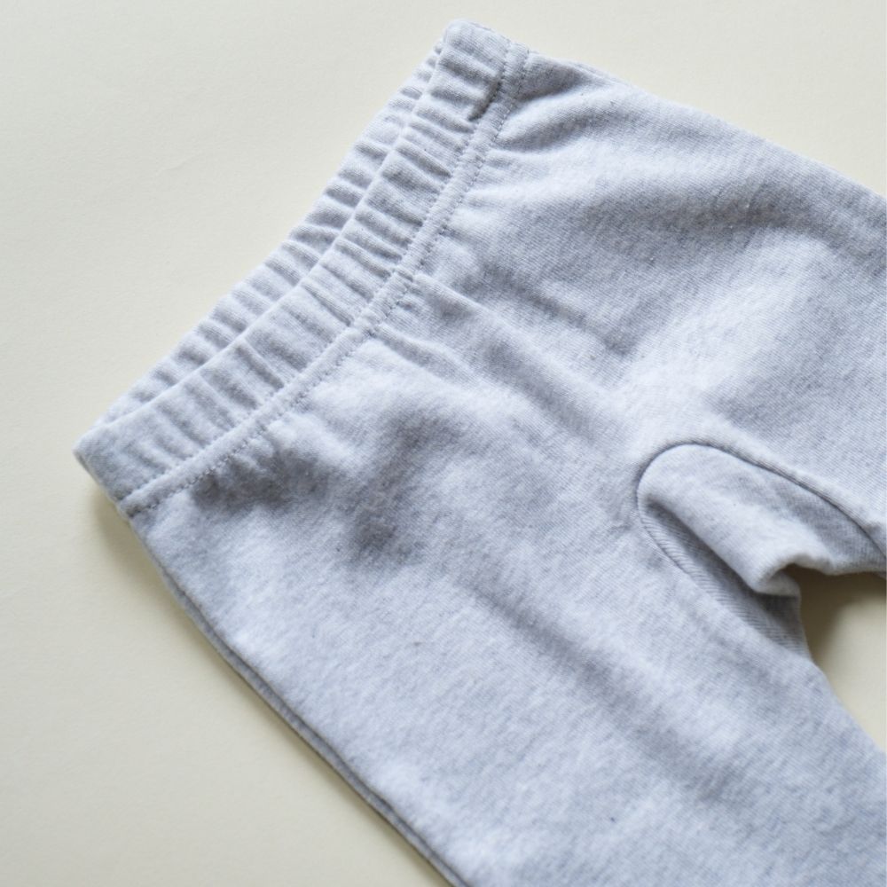 Tothemoon ☾ - Footed baby pants - Organic cotton - Light grey