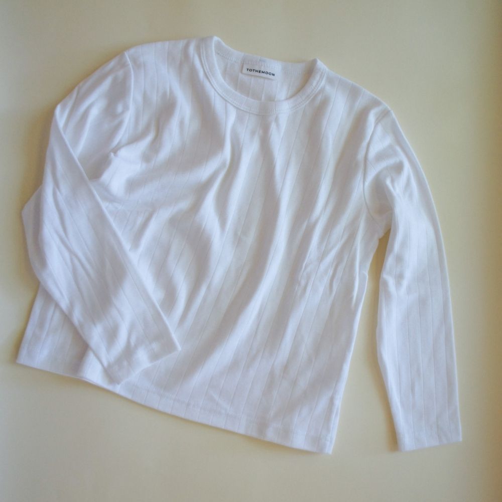 Shirt - Long sleeve - Organic cotton - Pointelle