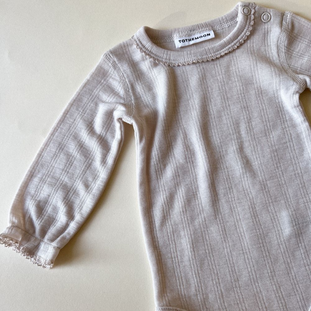 Tothemoon ☾ Tothemoon ☾ - Body - Long sleeve - Piquette Endings - 100% Wool - Moonbeam Clothing 50