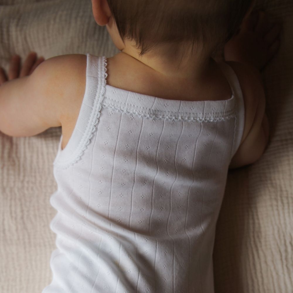 Strap body - Organic cotton - Pointelle