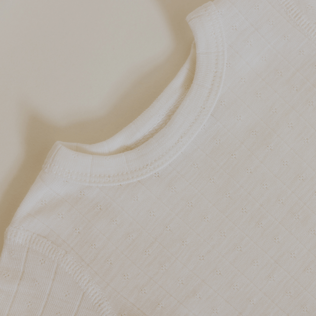 Tothemoon ☾ Tothemoon ☾ - Body - Long sleeve - Curled ends - Wool & silk - Pointelle Clothing 50