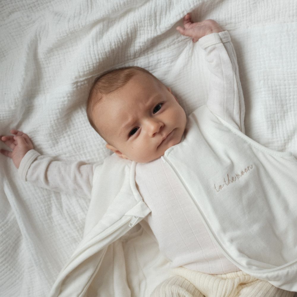 Tothemoon ☾ Tothemoon ☾ - Sleeveless quilted sleeping bag - 100% Cotton outer & filling 3-9 months