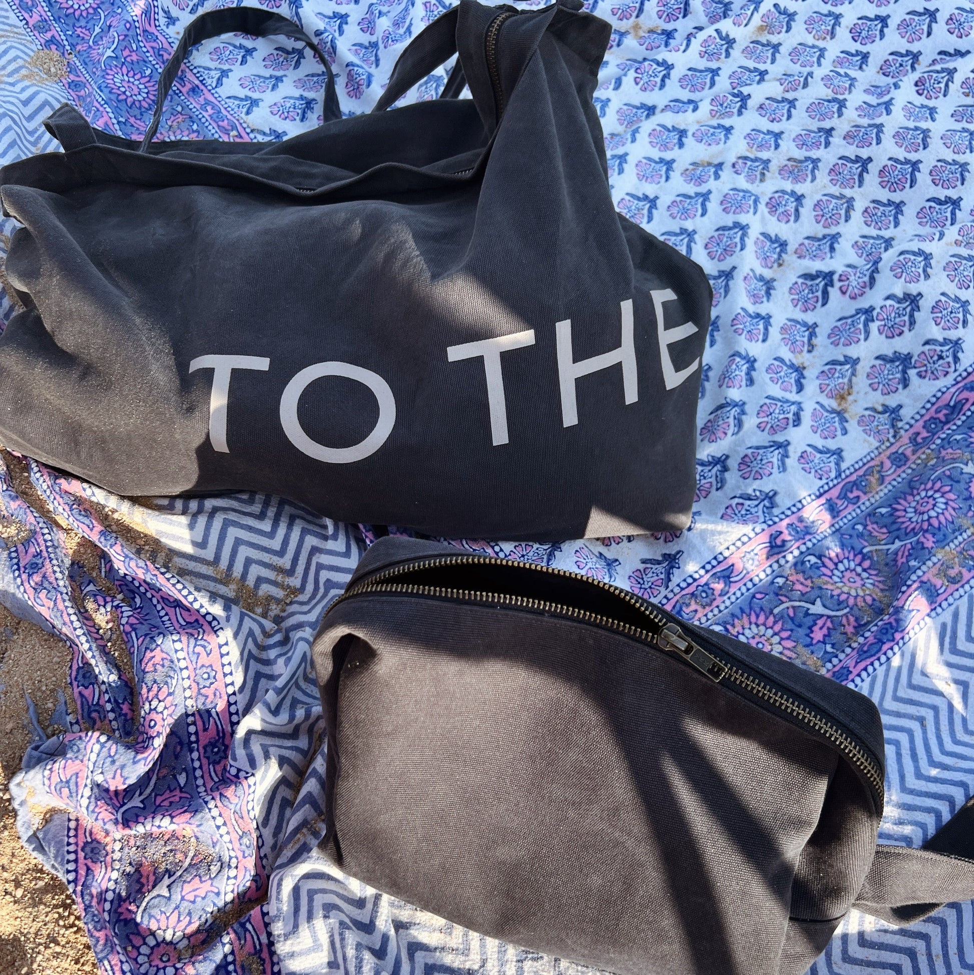 Tothemoon ☾ Tothemoon ☾ - Pouch - 100% Cotton Black print