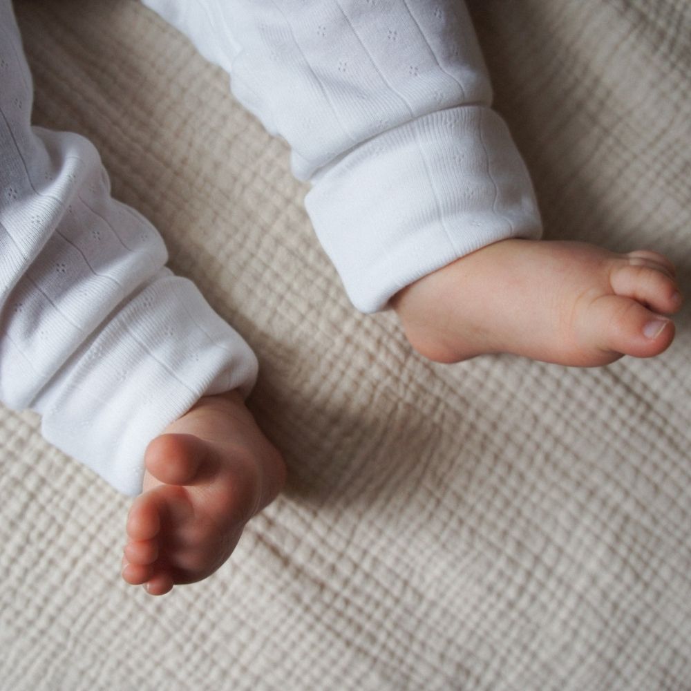 Sleep suit - 2 in 1 Foot - With zipper - Organic cotton - Pointelle
