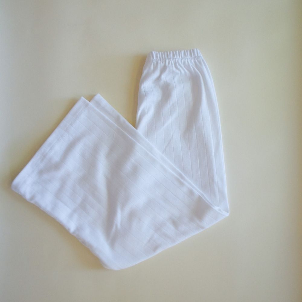 Wide pants - Organic cotton - Pointelle