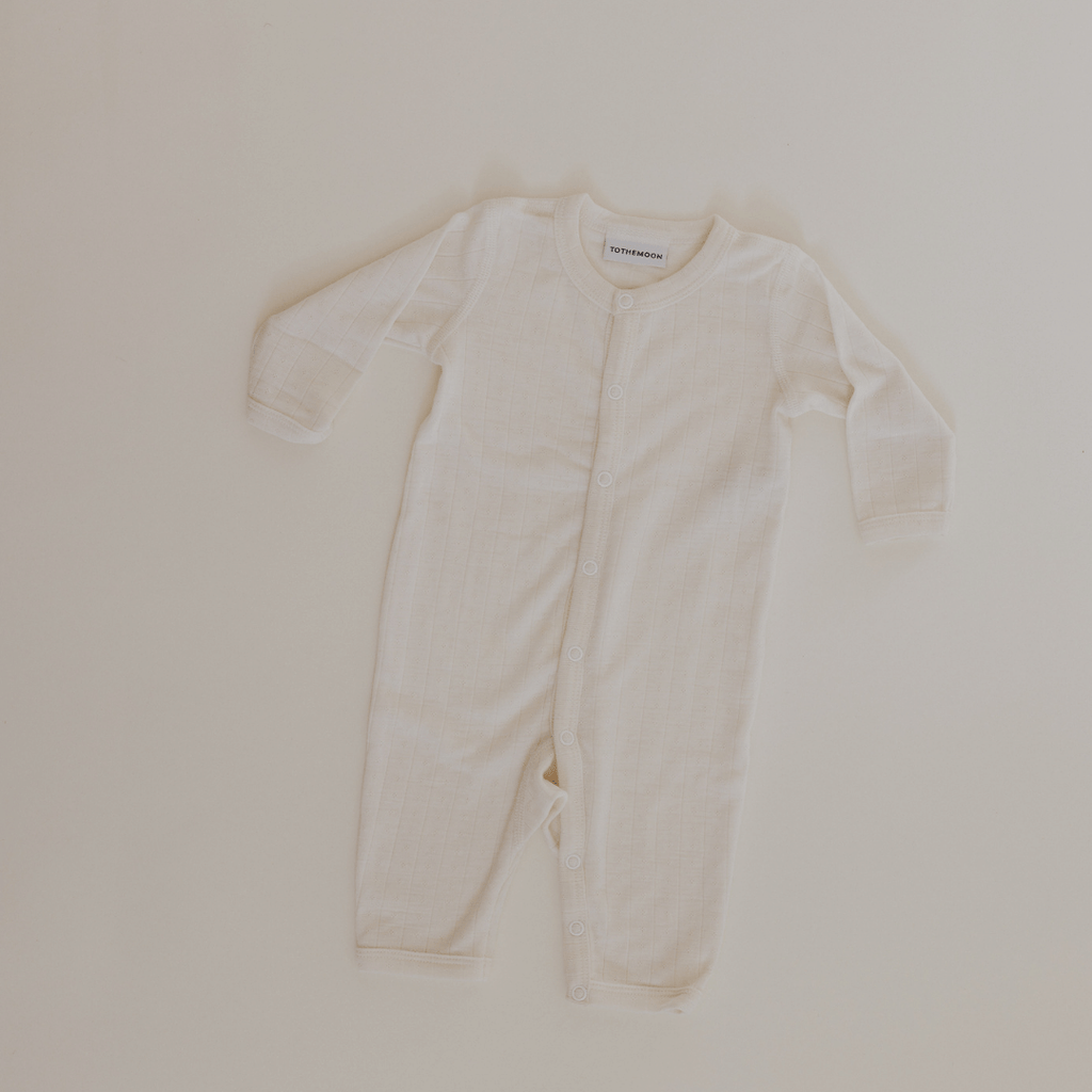 Tothemoon ☾ Tothemoon ☾ - Jumpsuit - Wool & silk - Pointelle Clothing 50