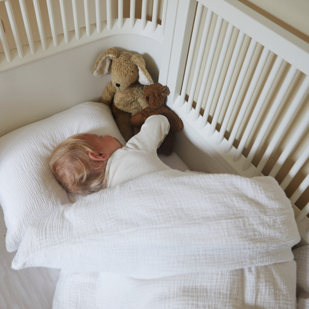 Tothemoon ☾ Tothemoon ☾ - Muslin junior bedding - Duvet cover & pillowcase - 100% Cotton - 140x100cm bedding Smokey Sand