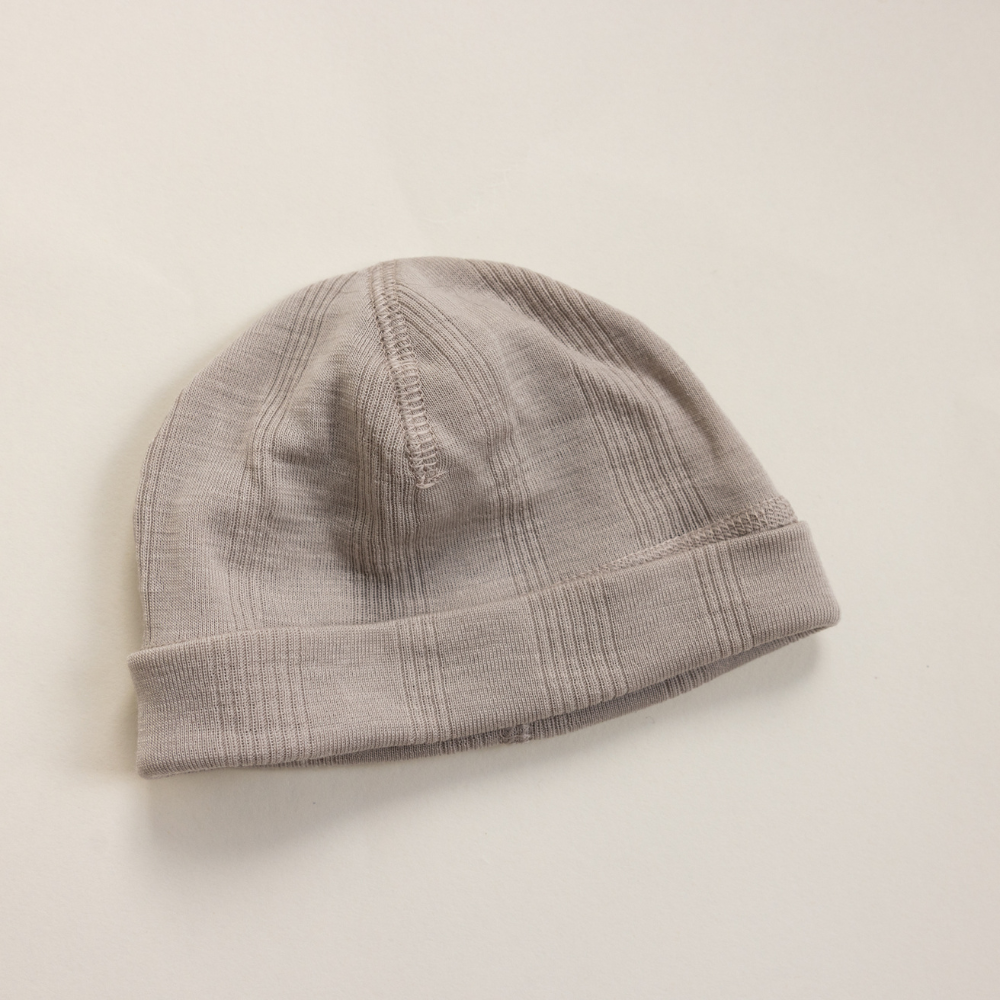 Tothemoon ☾ Tothemoon ☾ - Newborn Beanie - Wool & silk - Needle pattern - Dove Clothing 34cm
