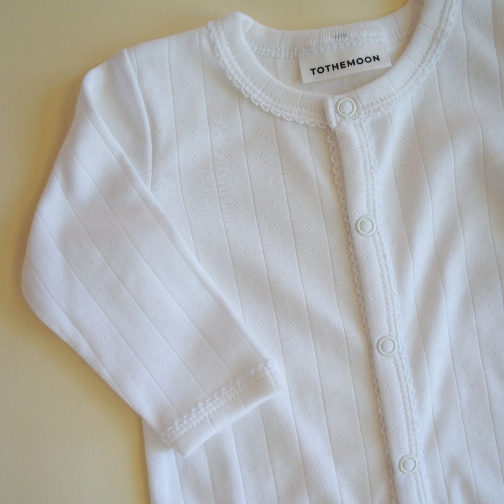 Sleep suit - 2 in 1 Foot - Organic cotton - Pointelle