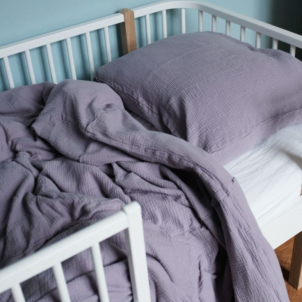 Muslin bedding - Single duvet cover & pillowcase - 100% Cotton - 140X200cm