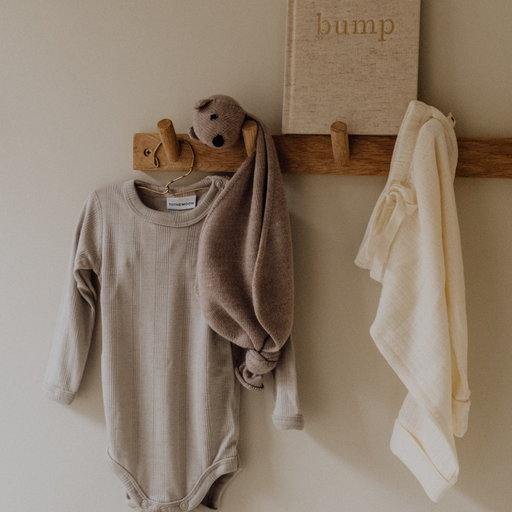 Tothemoon ☾ Tothemoon ☾ - Body - Long sleeve - Wool & Silk - Needle pattern - Dove Clothing 50