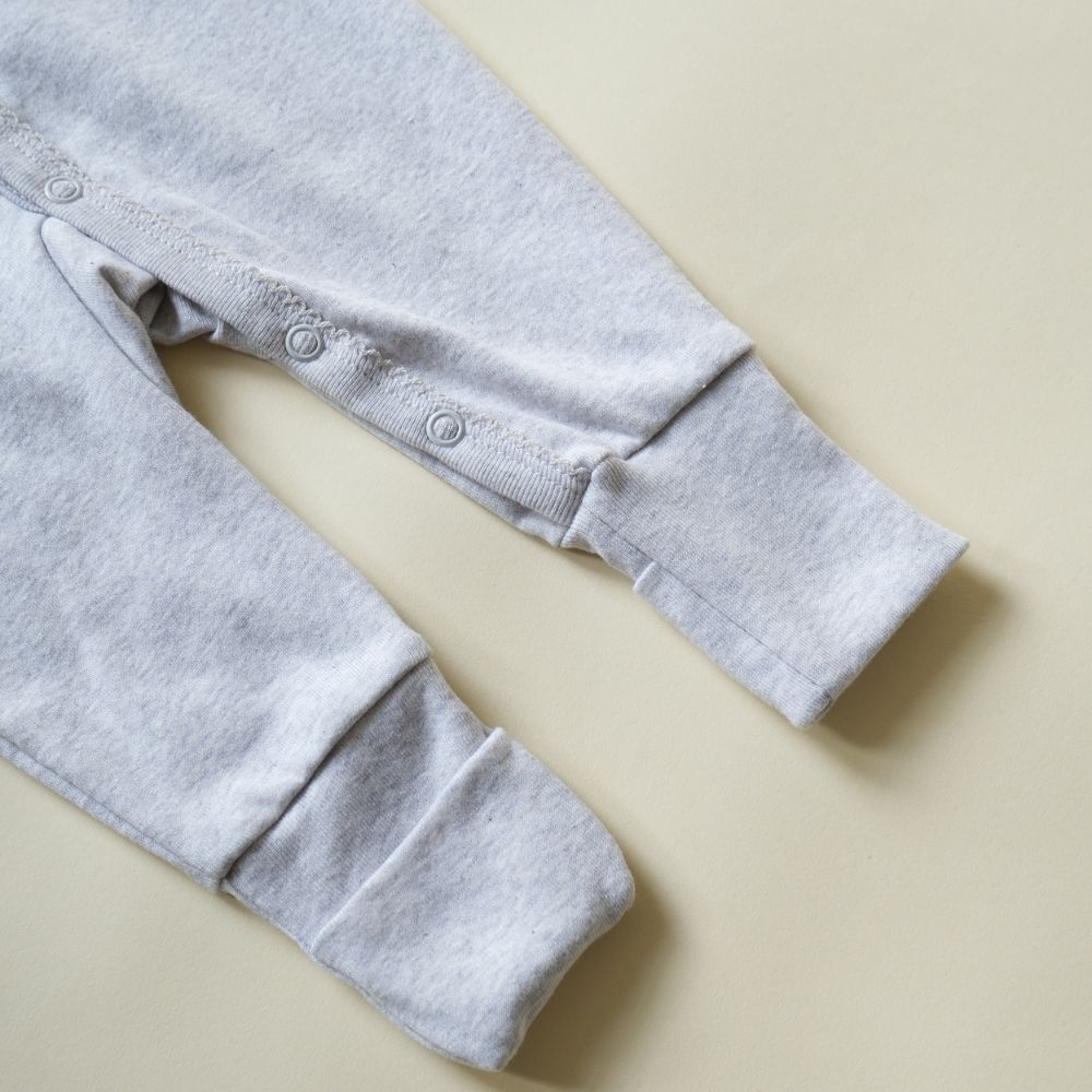 Tothemoon ☾ - Sleep suit - 2 in 1 Foot - Organic cotton - Light grey