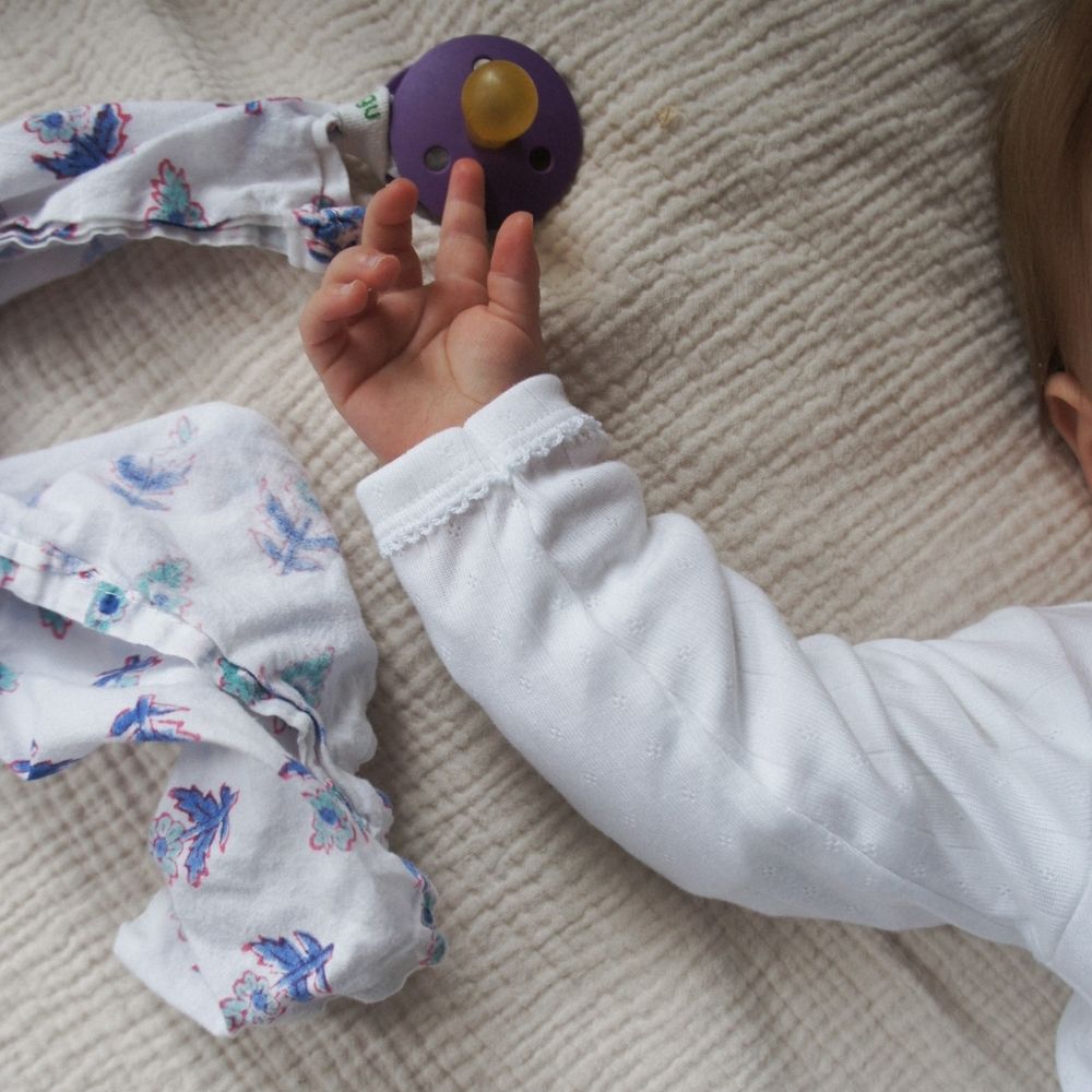 Baby Cardigan - Organic cotton - Pointelle