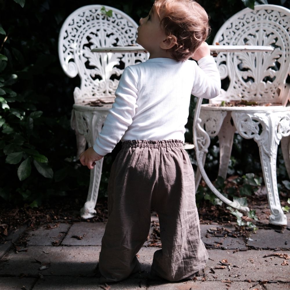 Cross-over body - Long sleeve - Organic cotton - Pointelle