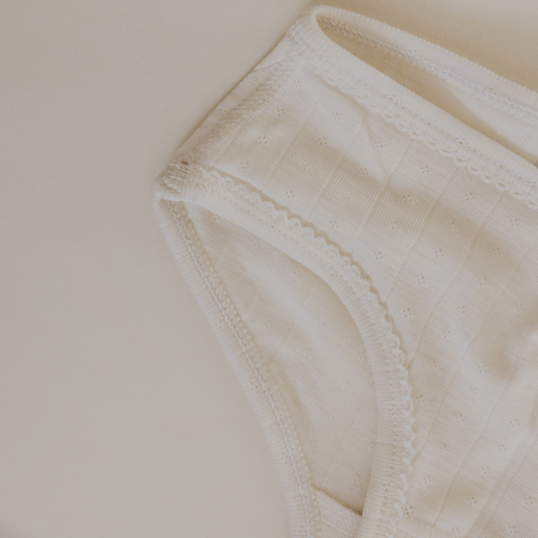 Tothemoon ☾ Tothemoon ☾ - Undies - Wool & silk - Pointelle - 2-pack Clothing 86/92