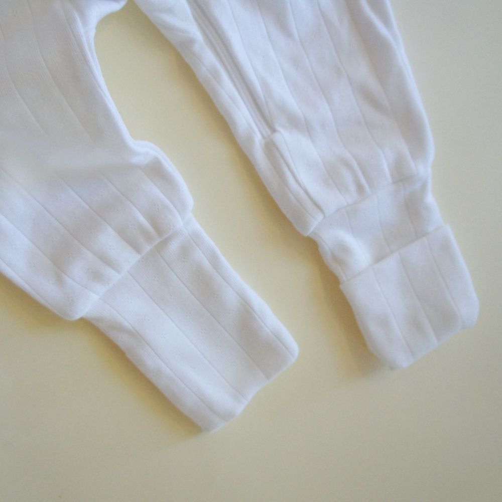 Sleep suit - 2 in 1 Foot - With zipper - Organic cotton - Pointelle