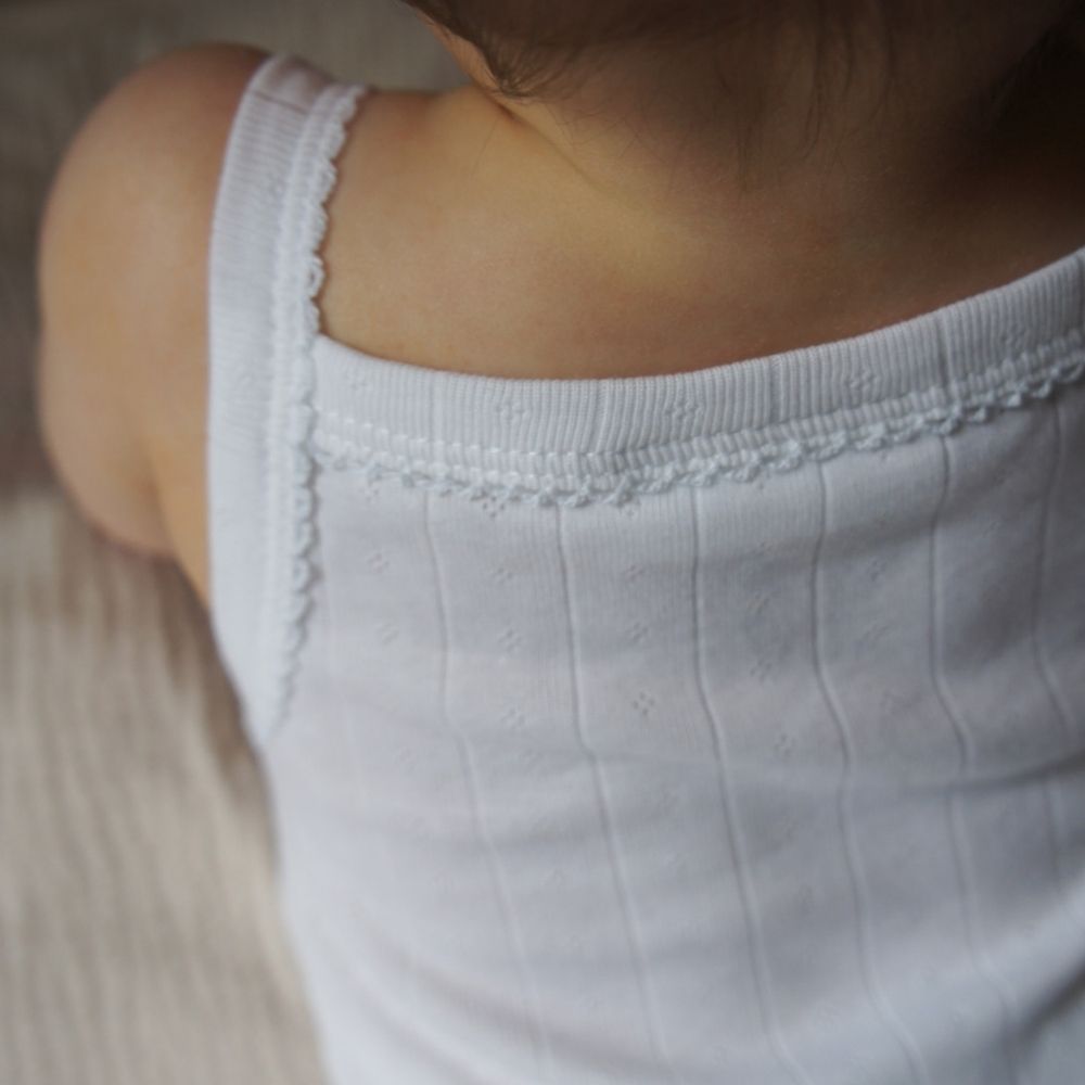 Strap body - Organic cotton - Pointelle