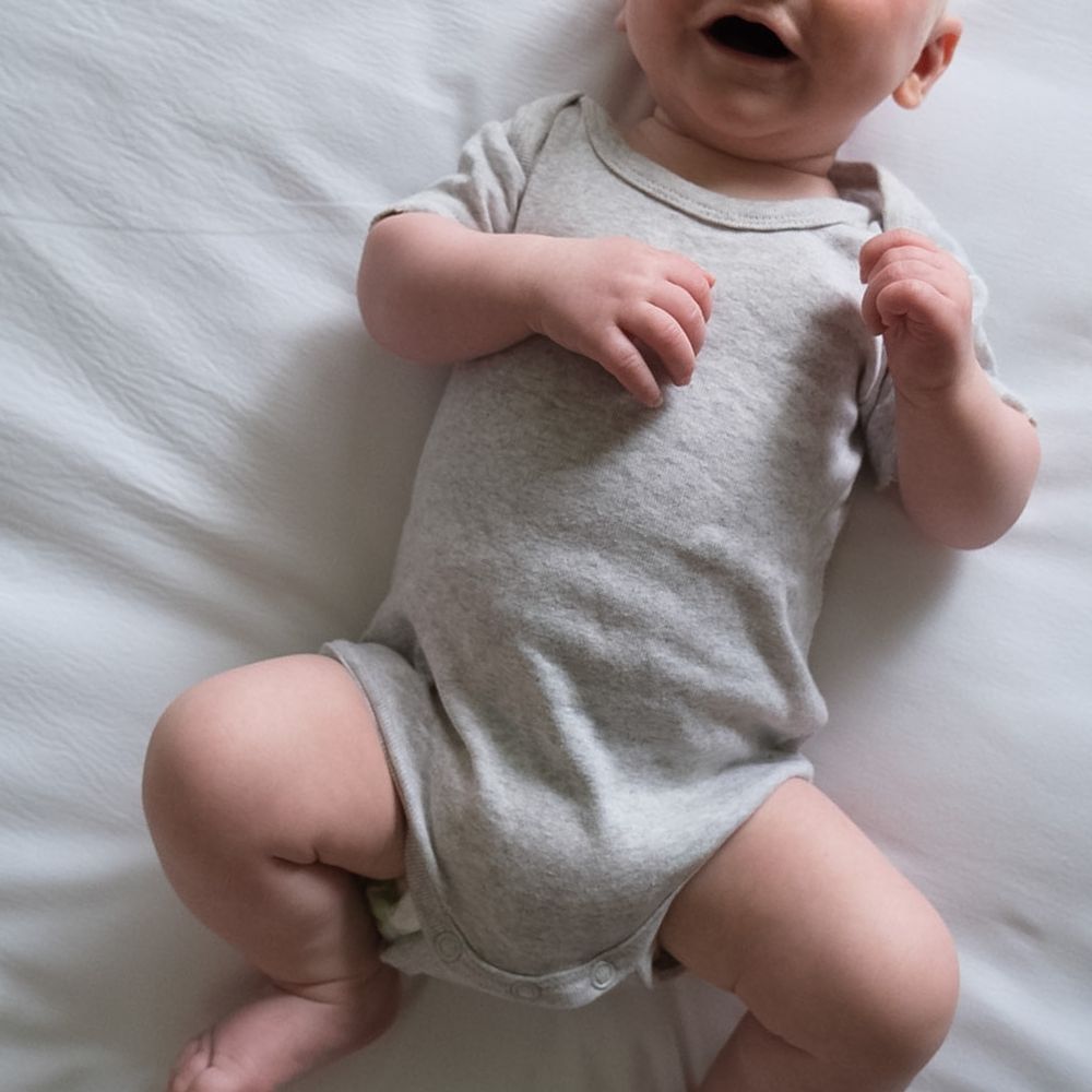 Tothemoon ☾ - Body - Short sleeve - Organic cotton - Light grey