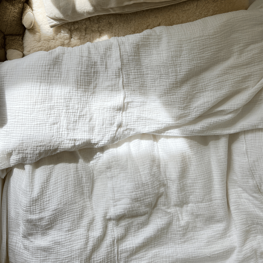 Muslin bedding - Single duvet cover & pillowcase - 100% Cotton - 140X200cm