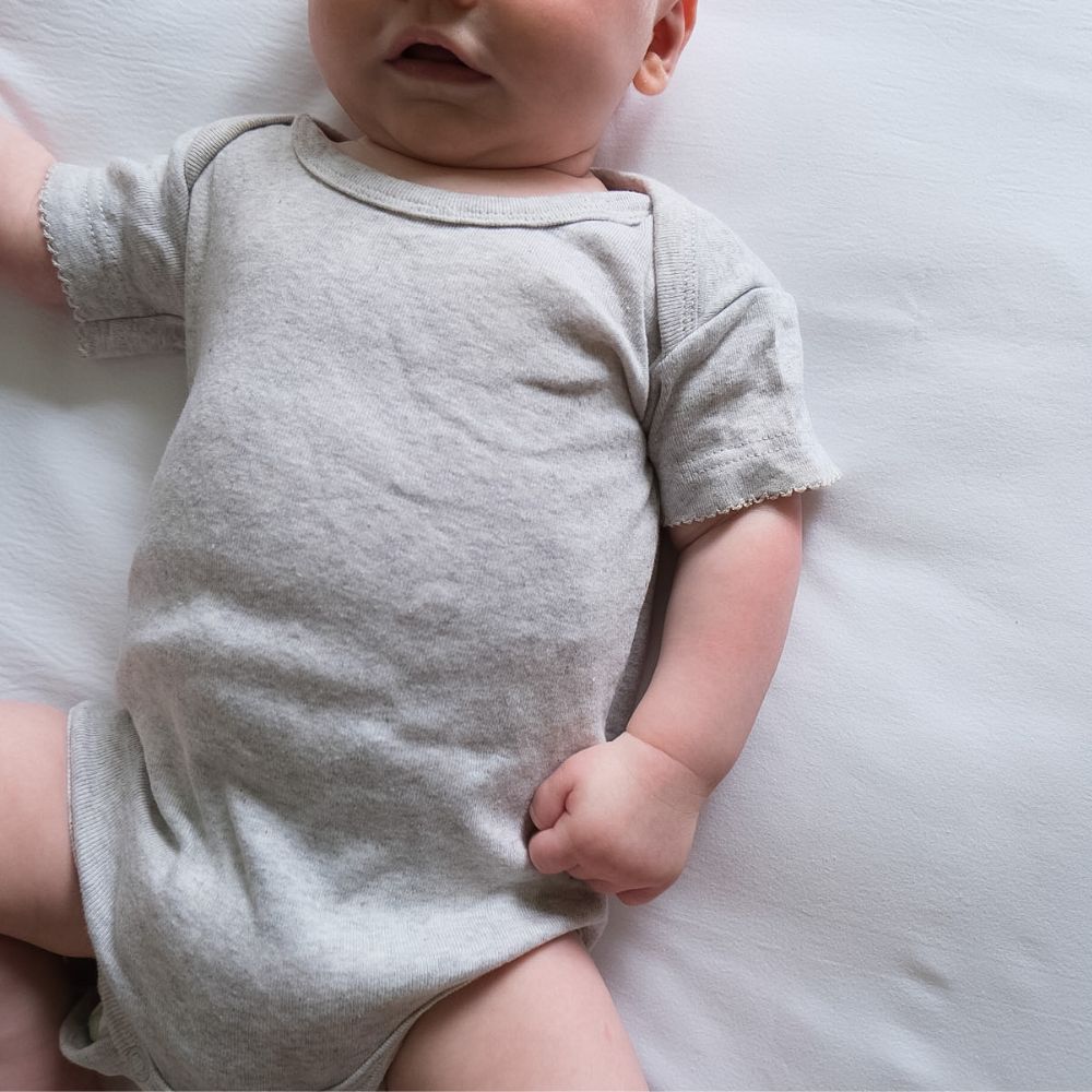 Tothemoon ☾ - Body - Short sleeve - Organic cotton - Light grey