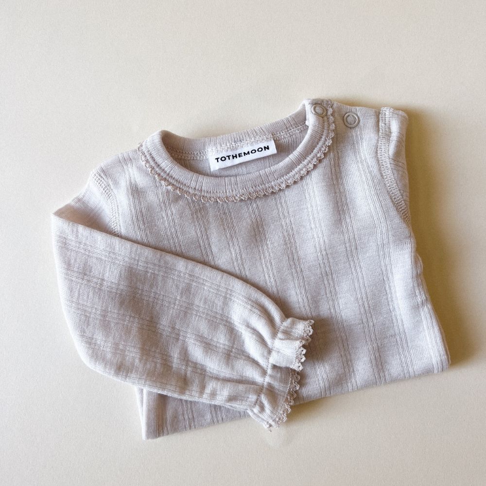 Tothemoon ☾ Tothemoon ☾ - Body - Long sleeve - Piquette Endings - 100% Wool - Moonbeam Clothing 50