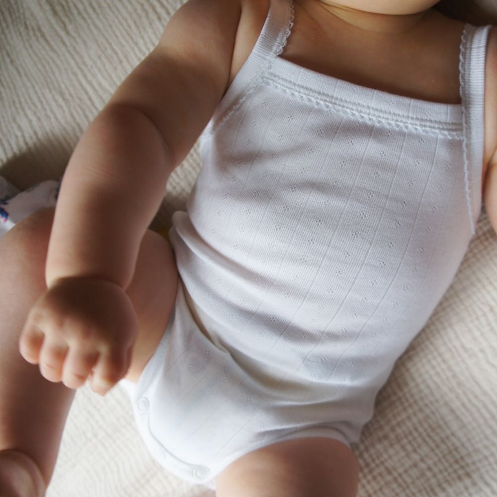 Strap body - Organic cotton - Pointelle