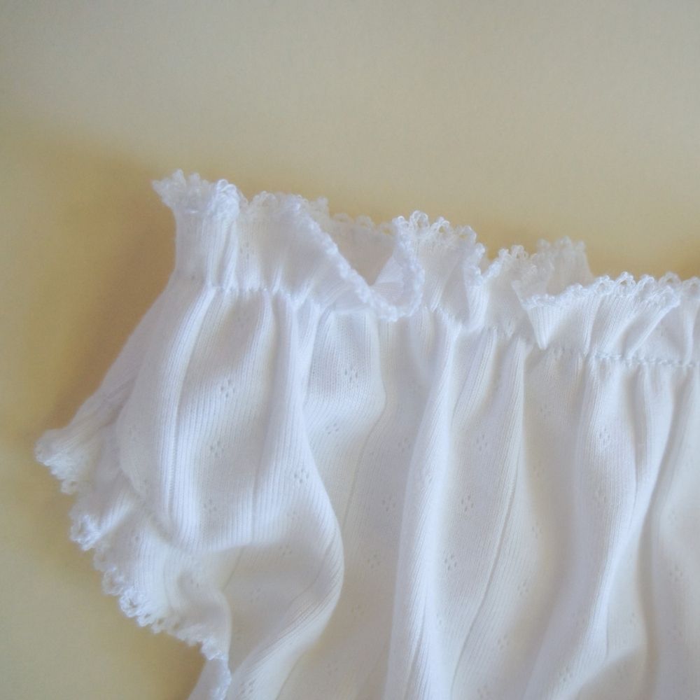 Undies with piquette - Organic cotton - Pointelle - 1 pack